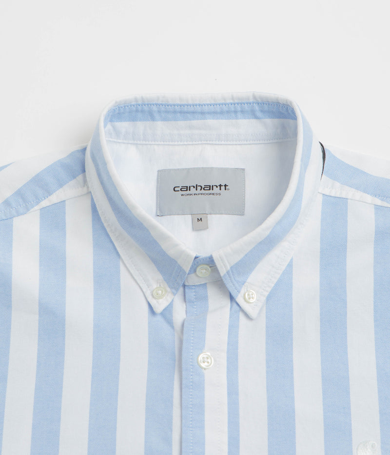 Carhartt Dillion Shirt in Dillion Stripe and Bleach / White