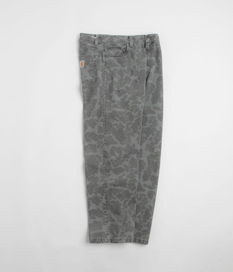 Carhartt Duck Landon Pants in Camo Duck and Black Heavy Bleached