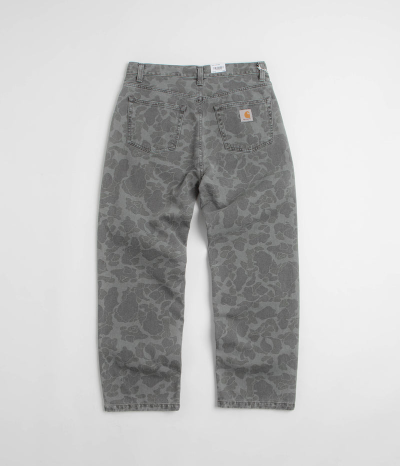 Carhartt Duck Landon Pants in Camo Duck and Black Heavy Bleached
