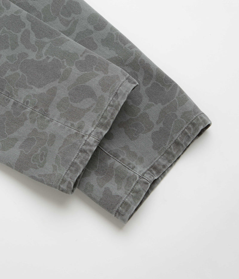 Carhartt Duck Landon Pants in Camo Duck and Black Heavy Bleached