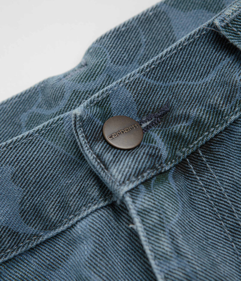 Carhartt Duck Landon Pants in Camo Duck and Blue Bleached