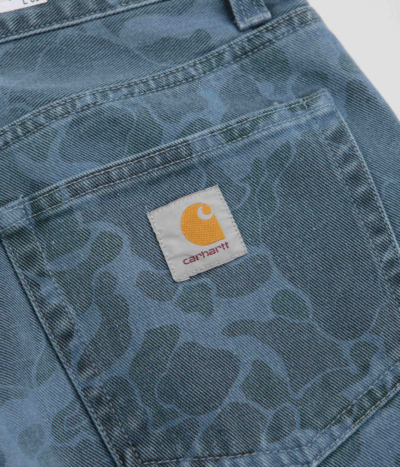 Carhartt Duck Landon Pants in Camo Duck and Blue Bleached