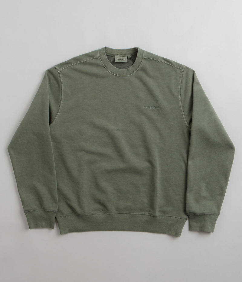 Carhartt Duster Script Crewneck Sweatshirt in Park