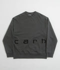 Carhartt Felt Script Crewneck Sweatshirt in Black and Black