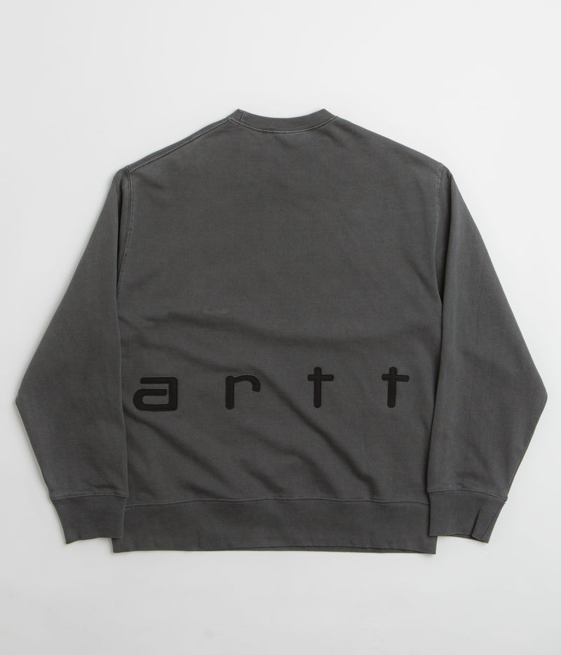 Carhartt Felt Script Crewneck Sweatshirt in Black and Black