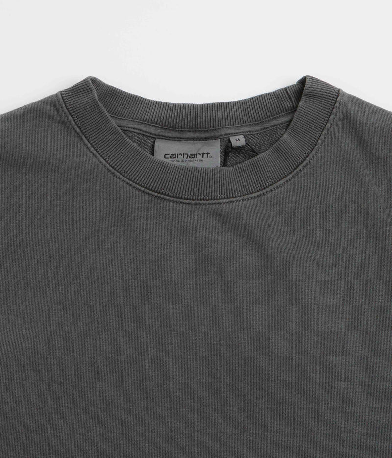 Carhartt Felt Script Crewneck Sweatshirt in Black and Black