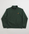 Carhartt Half Zip American Script Sweatshirt in Conifer