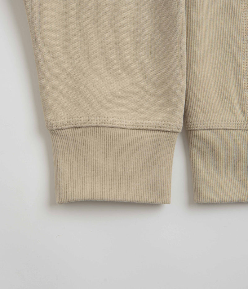 Carhartt Half Zip American Script Sweatshirt in Fleur De Sel