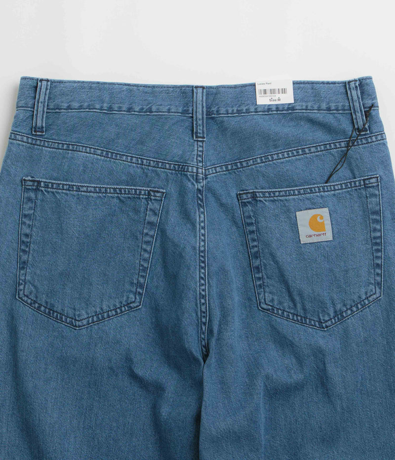 Carhartt Lucas Pants in Blue Stone Washed