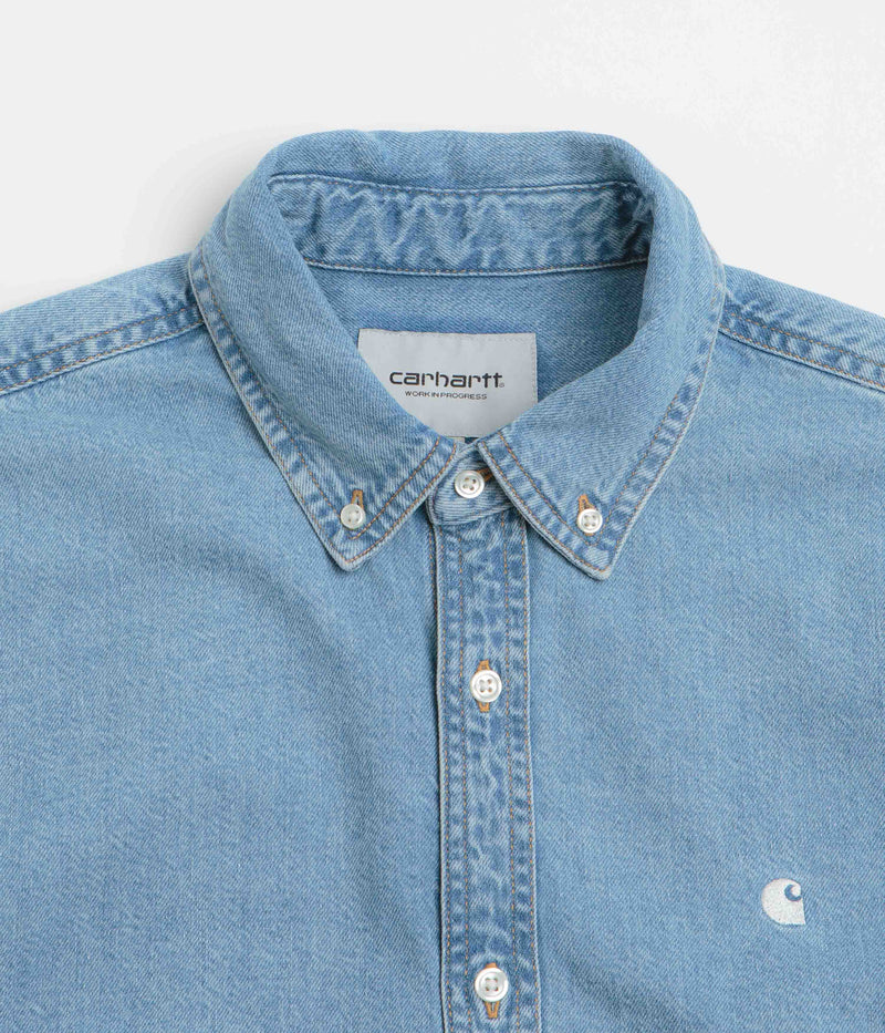 Carhartt Lucas Short Sleeve Shirt in Blue