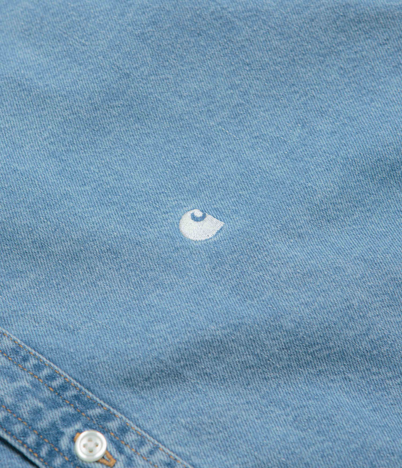 Carhartt Lucas Short Sleeve Shirt in Blue