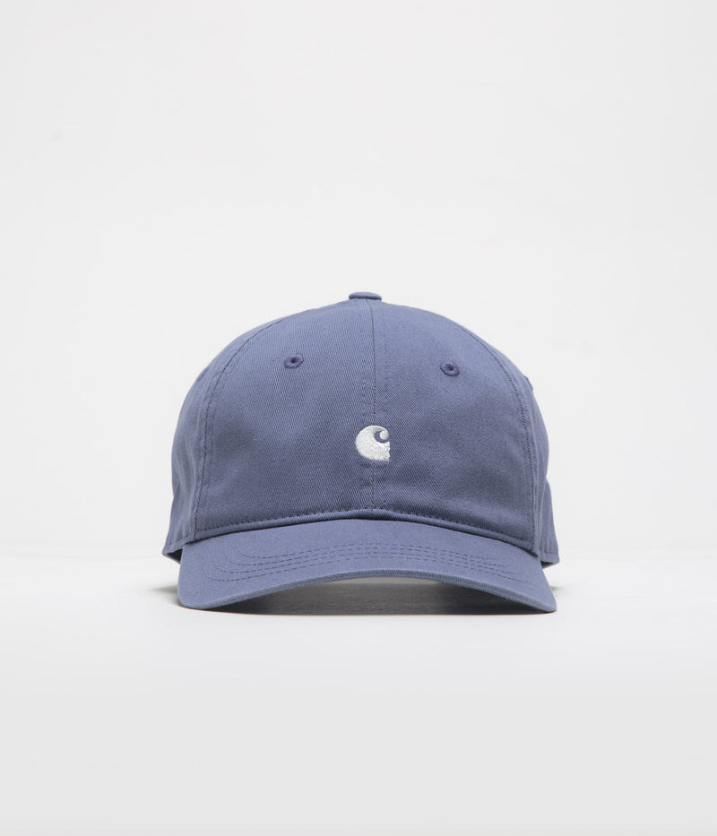 Carhartt Madison Logo Cap in Blue Iris and White