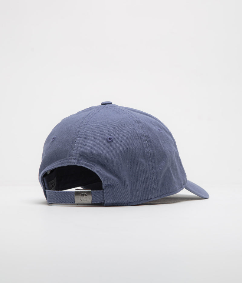 Carhartt Madison Logo Cap in Blue Iris and White