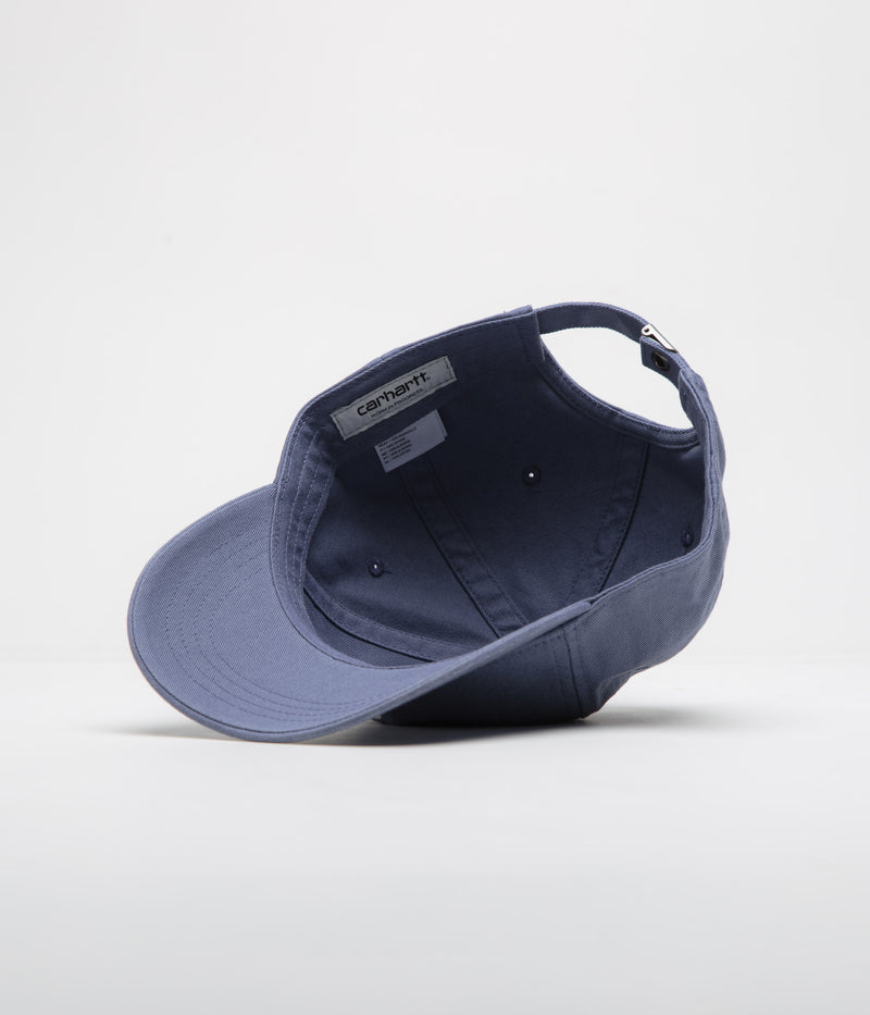 Carhartt Madison Logo Cap in Blue Iris and White