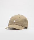 Carhartt Madison Logo Cap in Leather and White