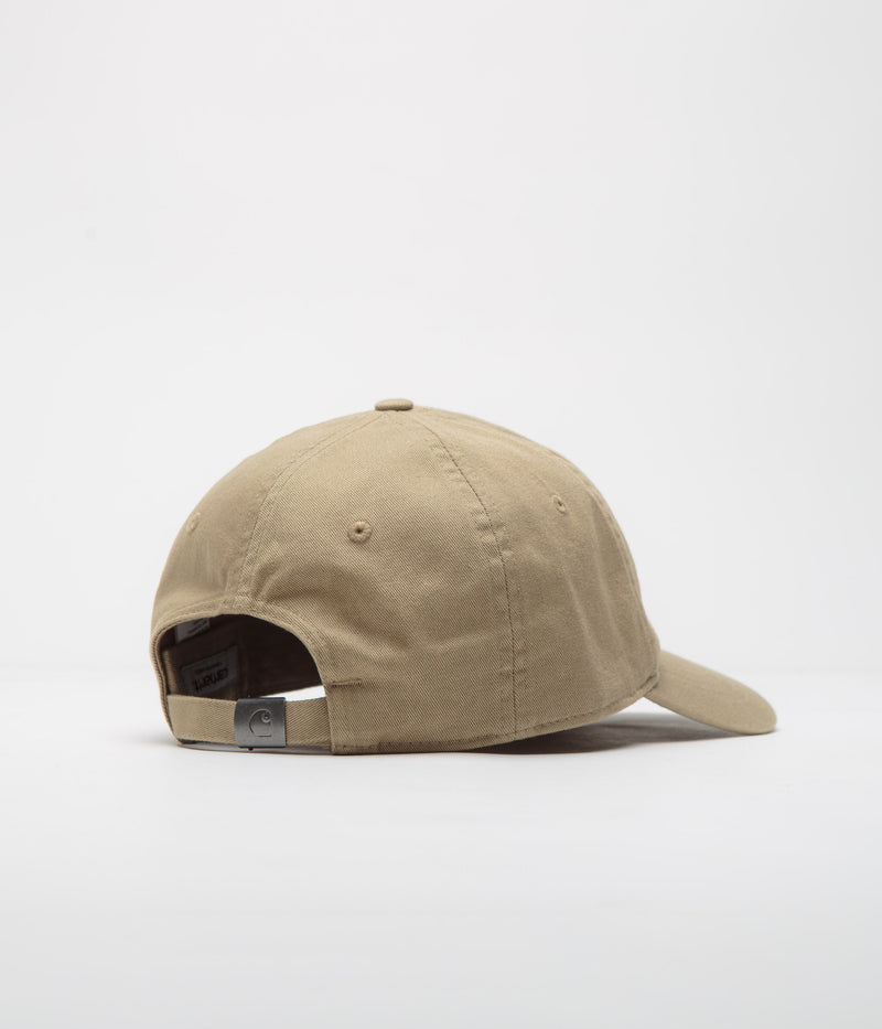 Carhartt Madison Logo Cap in Leather and White