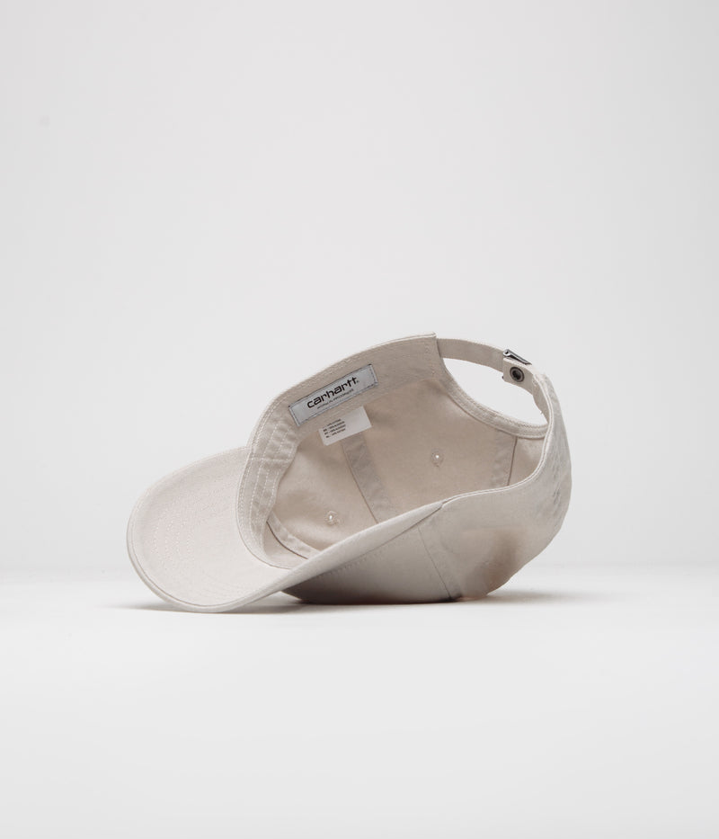 Carhartt Madison Logo Cap in Moonbeam and Black