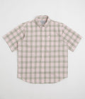 Carhartt Niven Short Sleeve Shirt in Niven Check and Air Pink / Wax