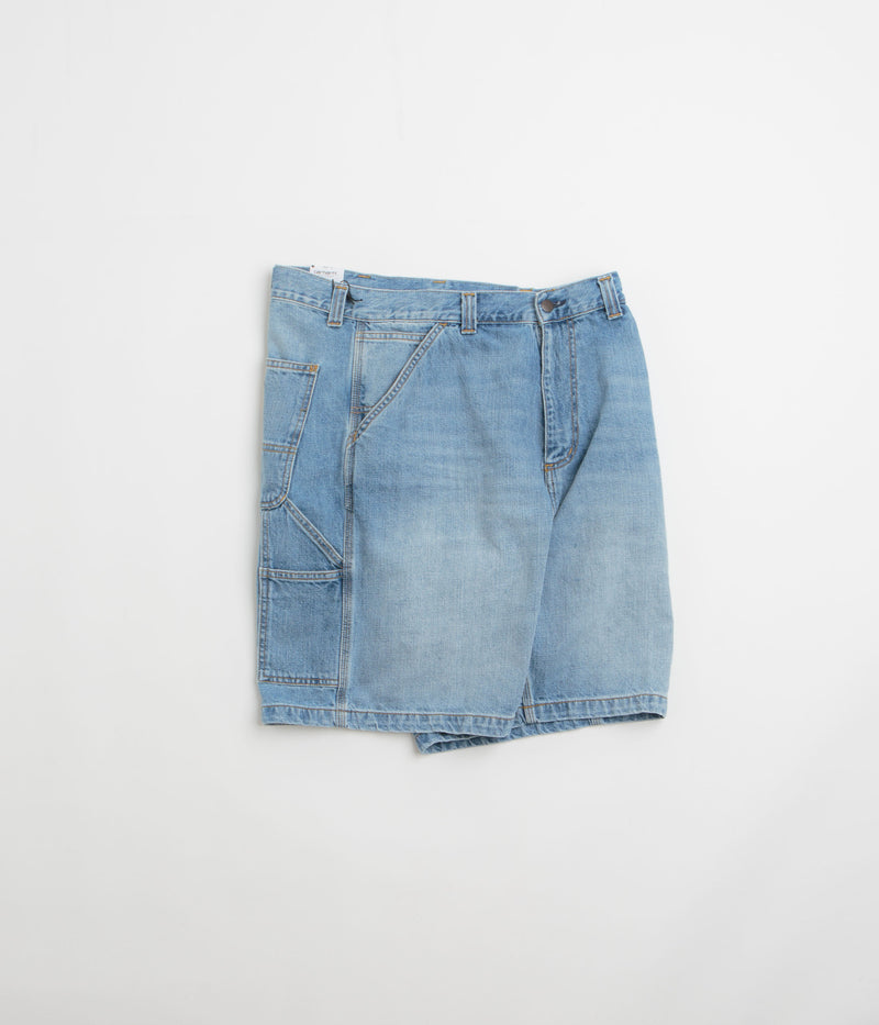 Carhartt OG Single Knee Shorts in Blue Burst Washed