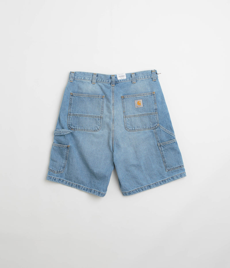 Carhartt OG Single Knee Shorts in Blue Burst Washed