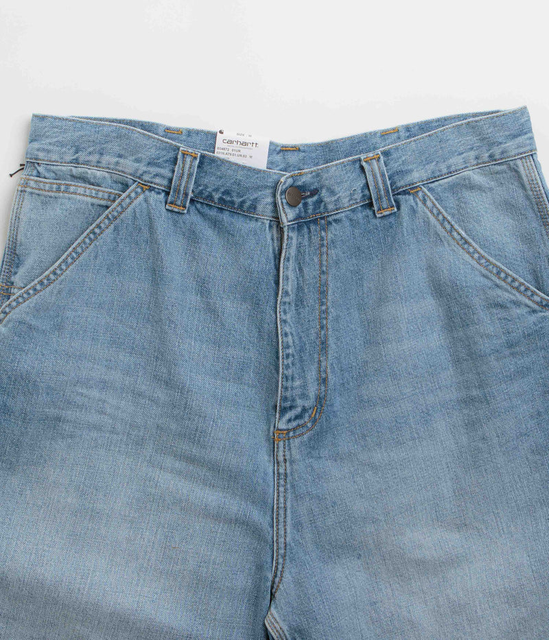Carhartt OG Single Knee Shorts in Blue Burst Washed