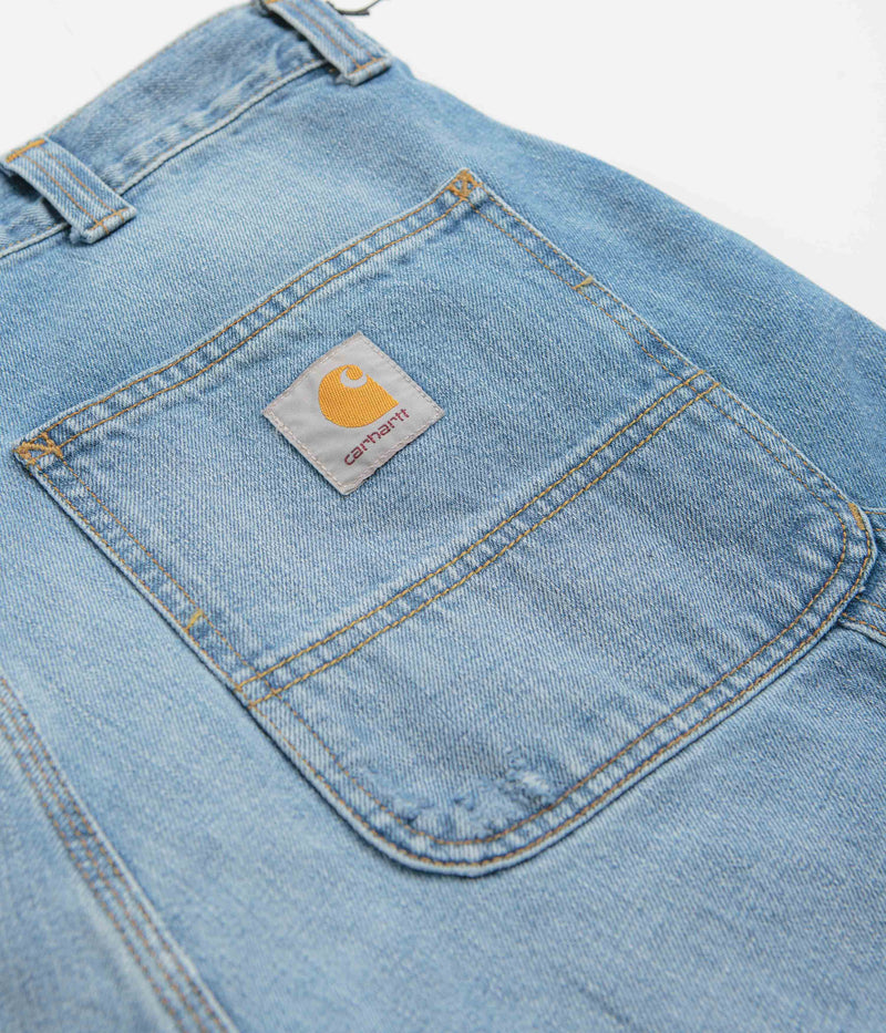 Carhartt OG Single Knee Shorts in Blue Burst Washed