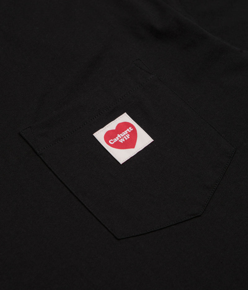 Carhartt Pocket Heart T-Shirt in Black and Red