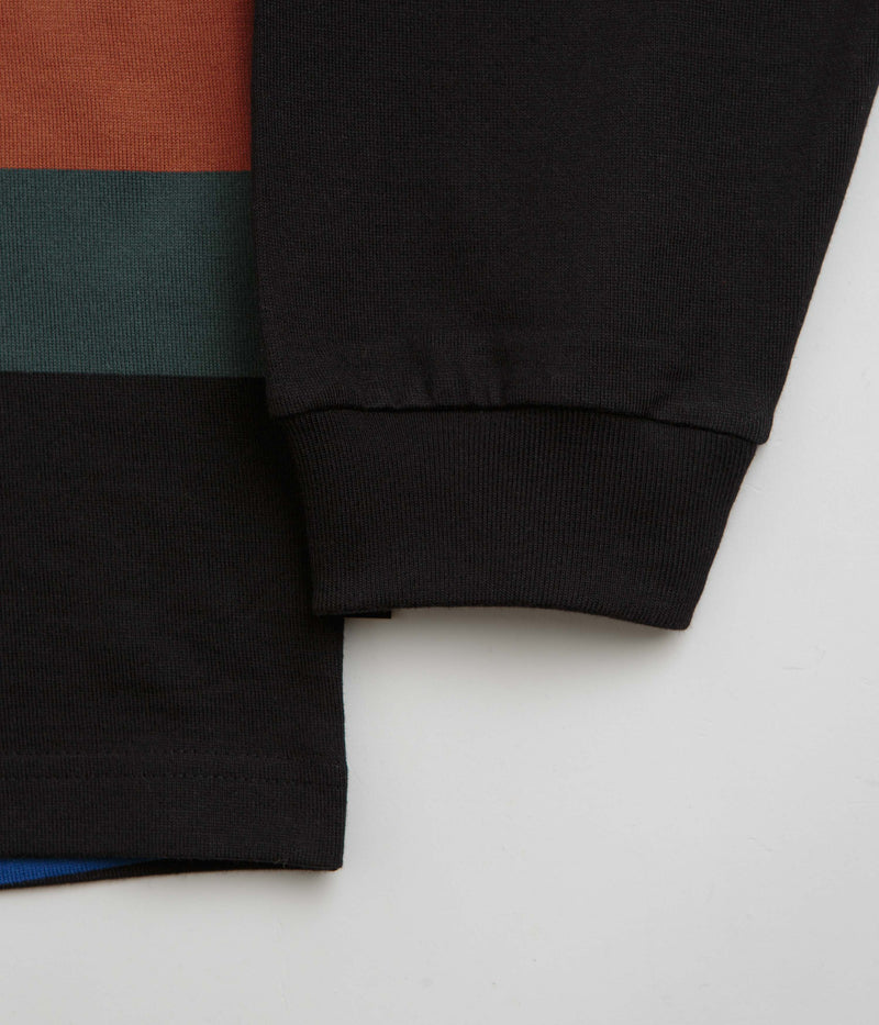 Carhartt Sundling Long Sleeve T-Shirt in Sundling Stripe and Deep Hamilton Brown