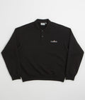 Carhartt WIP Label Polo Sweatshirt in Black