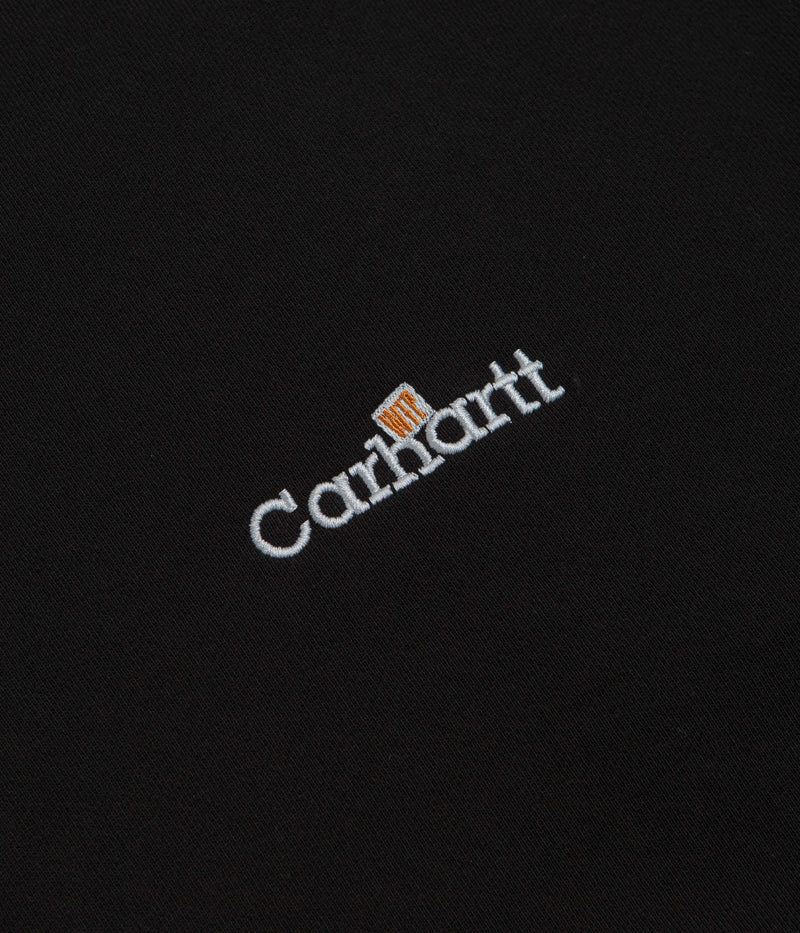Carhartt WIP Label Polo Sweatshirt in Black