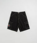 Cash Only Athletics Denim Shorts in Washed Black