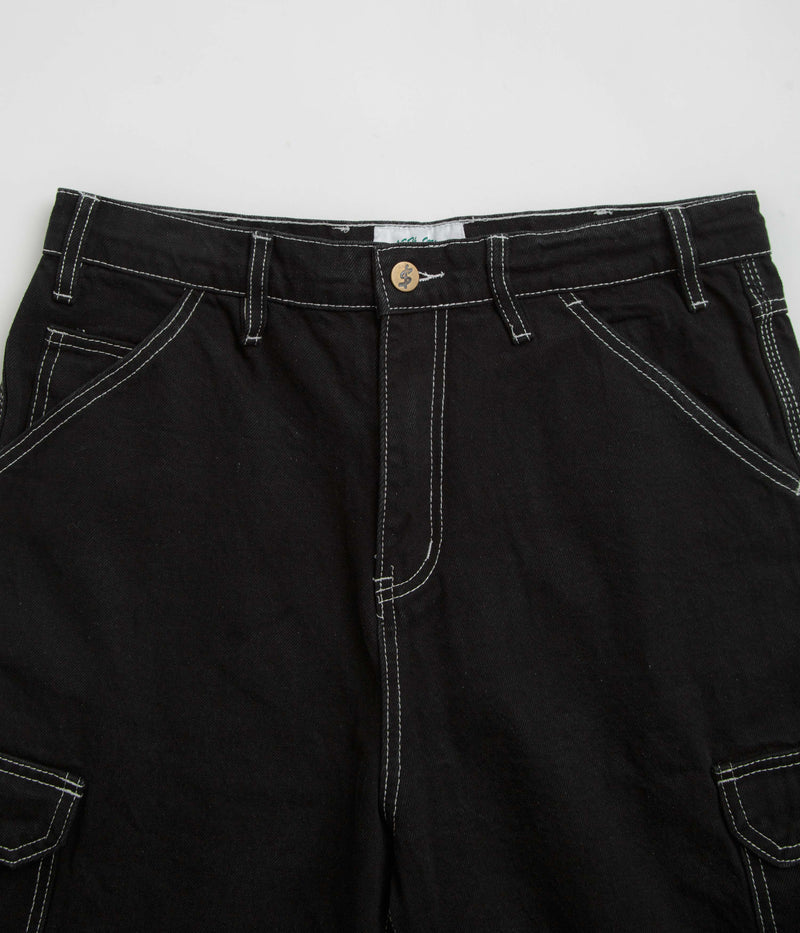 Cash Only Athletics Denim Shorts in Washed Black