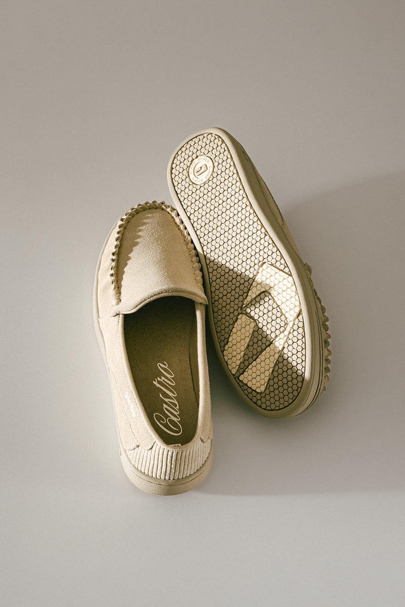 Castro Granite loafers with hand stitched moccasin toe shown as a pair