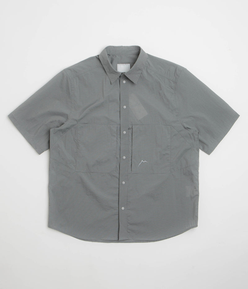 Cayl CHK 2Pocket Short Sleeve Shirt in Dark Grey