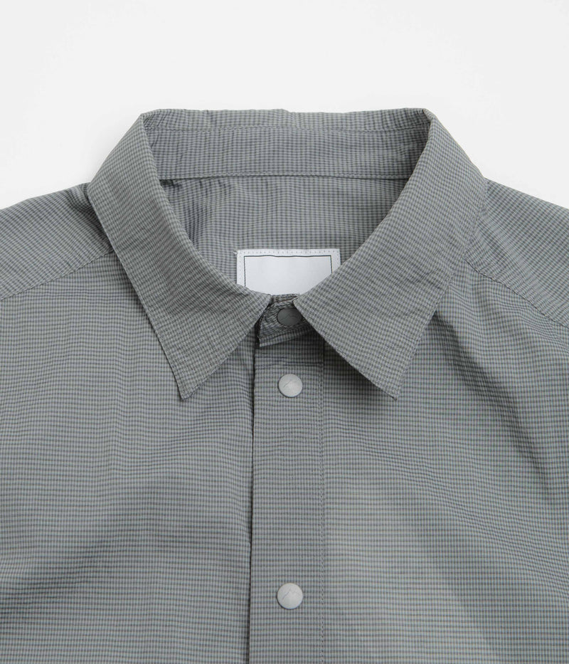 Cayl CHK 2Pocket Short Sleeve Shirt in Dark Grey