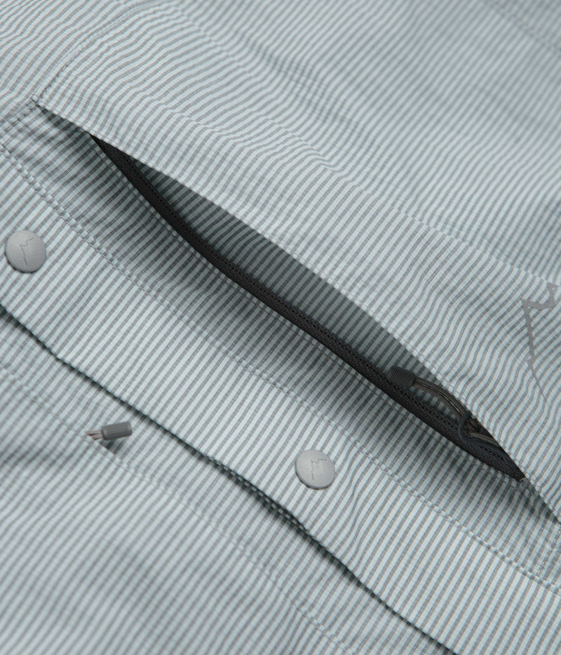 Cayl CHK 2Pocket Short Sleeve Shirt in Light Grey
