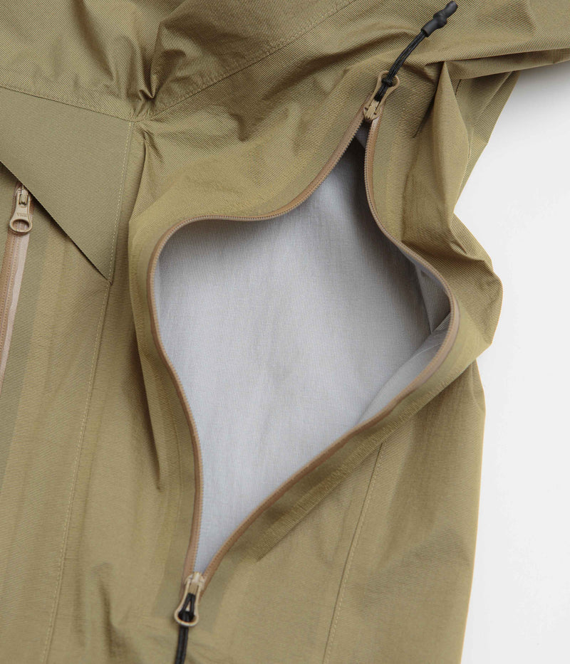Cayl Light 3L Double Zip Jacket in Sand Brown