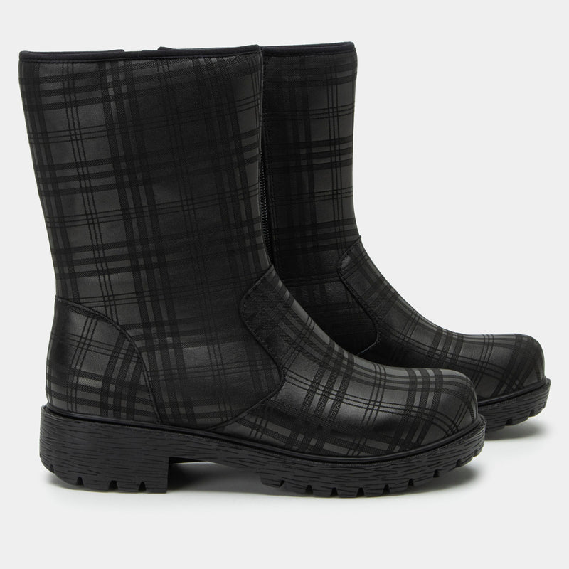 Chalet Plaid To Meet You Boot | Alegria Shoes