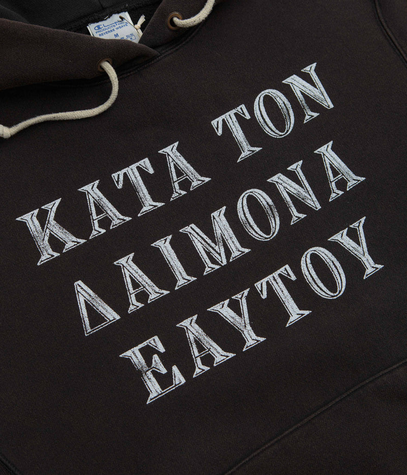 Aries x Champion Demon Hoodie in Black