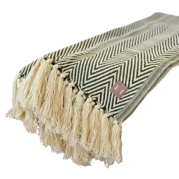 Charlee Herringbone Throw