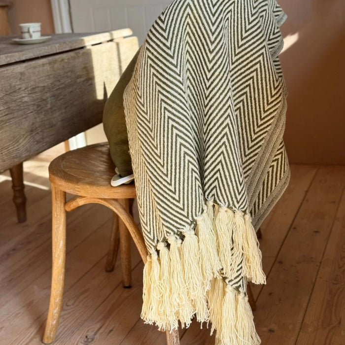 Charlee Herringbone Throw