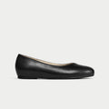 Charlotte - Black Leather Ballerinas