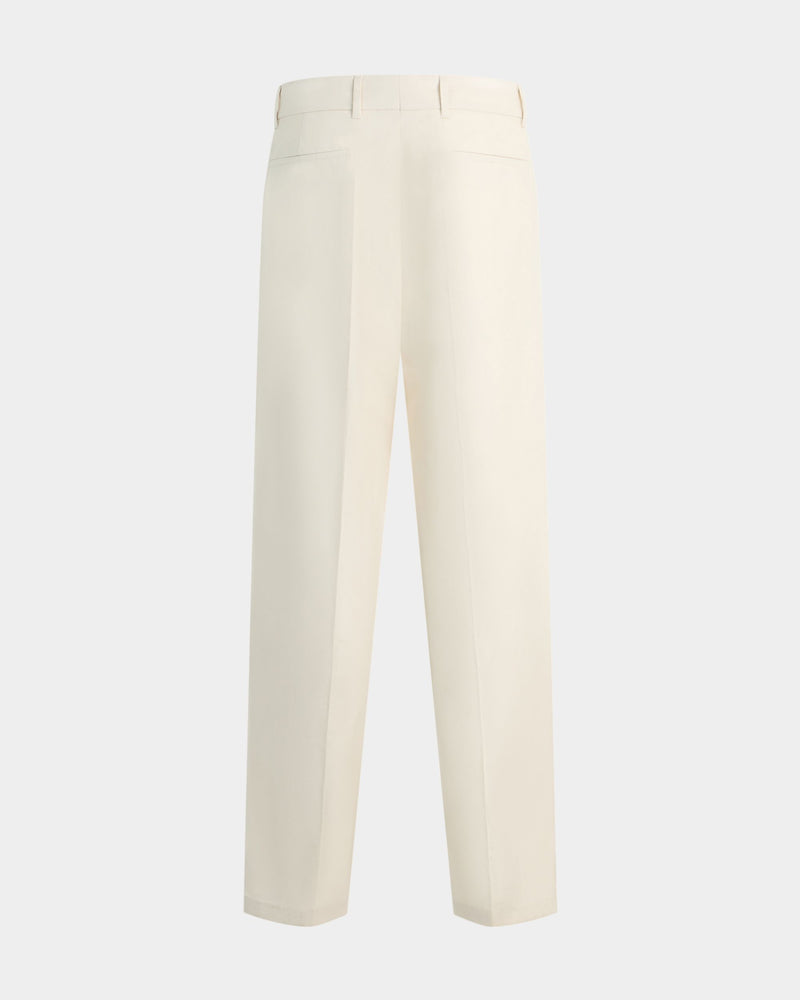 Chino Trousers in Ivory Cotton
