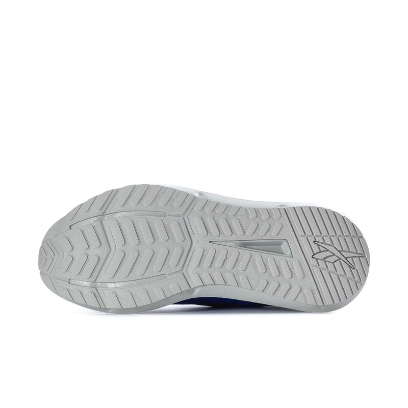 Men's shoe outsole with light gray tread pattern and molded grip lines