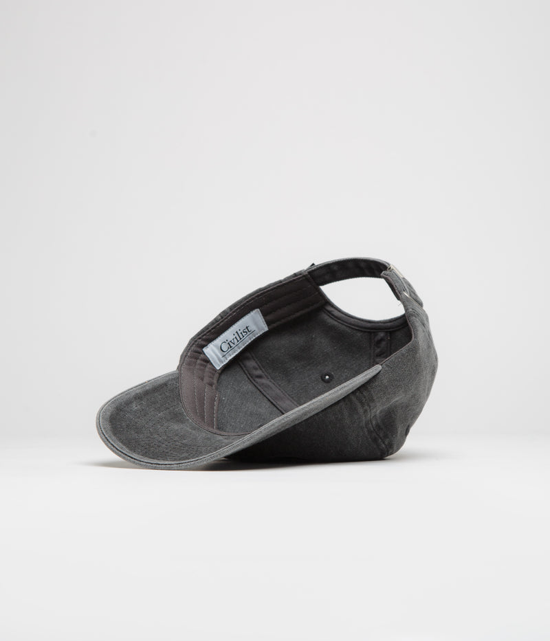 Civilist Big Fun Dad Cap in Washed Black