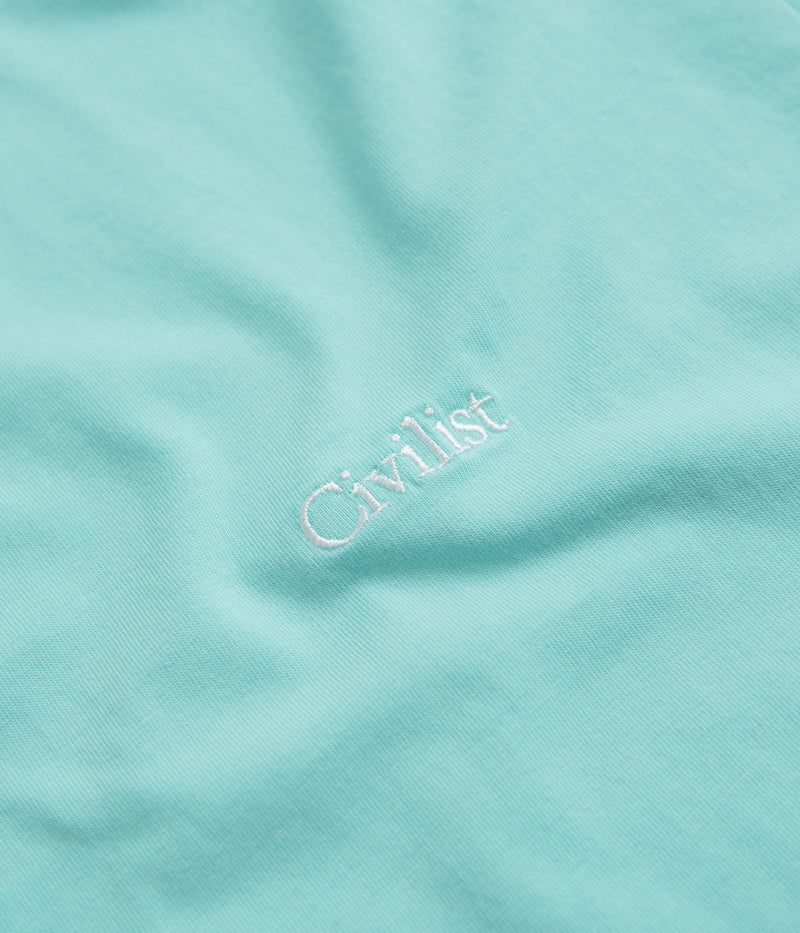 Civilist Mini Logo T-Shirt in Aqua