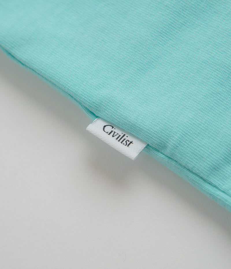 Civilist Mini Logo T-Shirt in Aqua