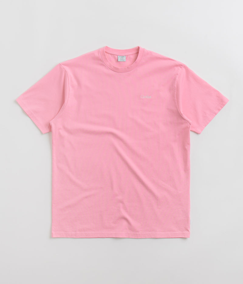 Civilist Mini Logo T-Shirt in Pink
