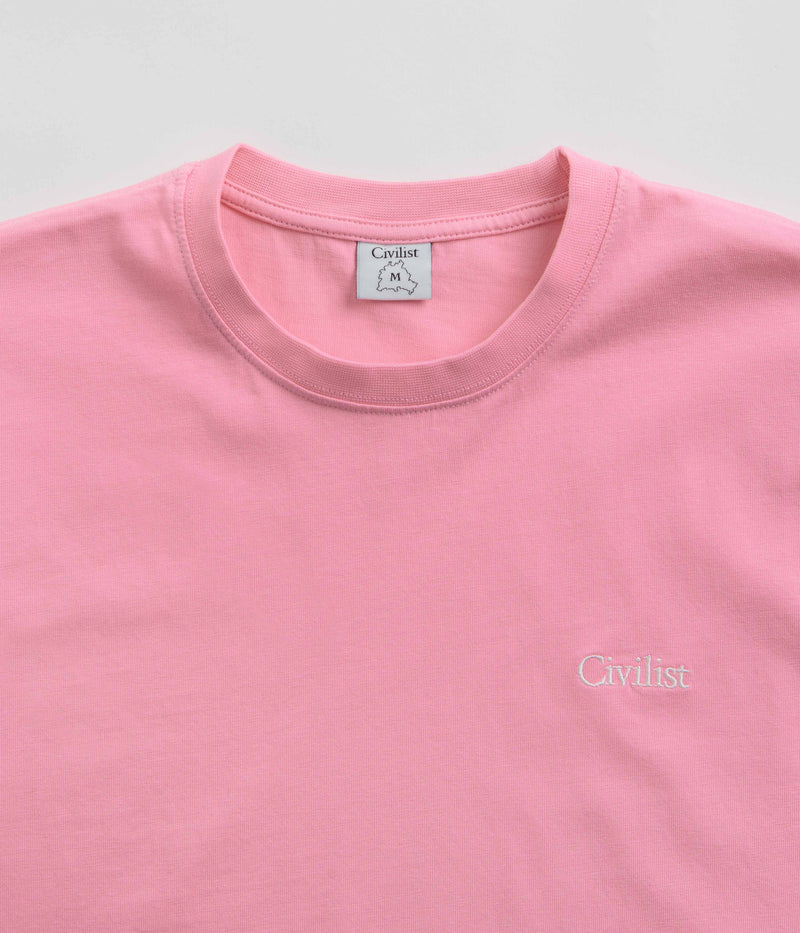 Civilist Mini Logo T-Shirt in Pink