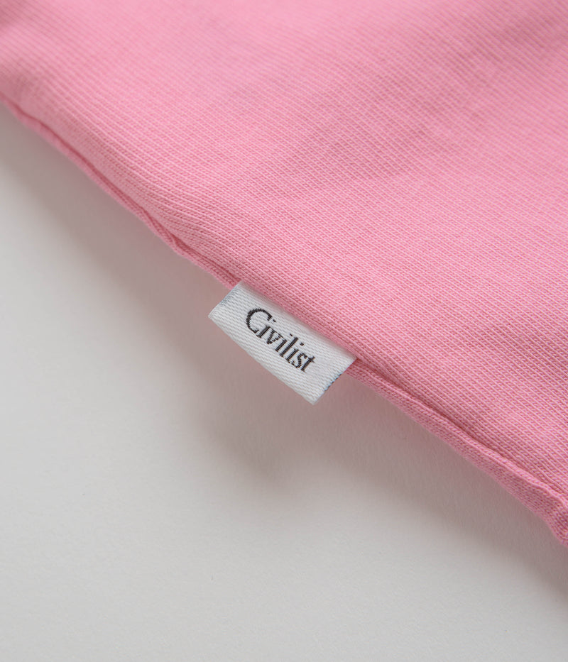 Civilist Mini Logo T-Shirt in Pink